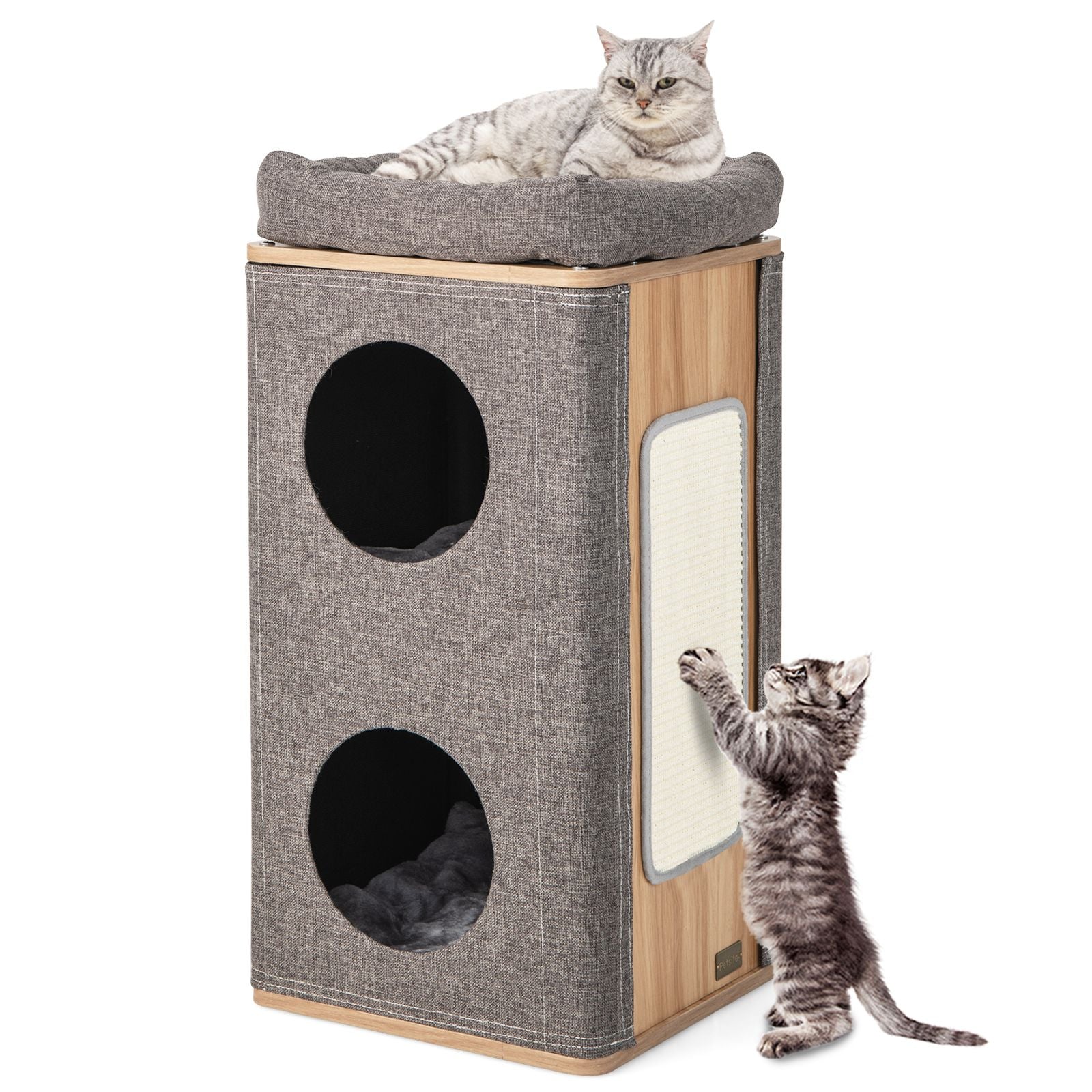Modern Barrel-Shaped Cat Condo Furniture for Indoor Cats