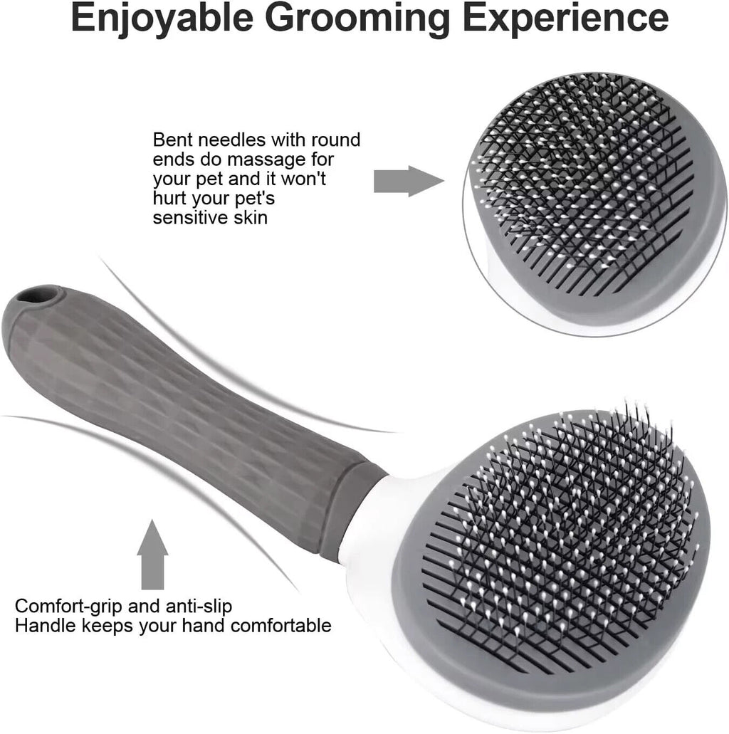 Hair Remover Pet Brush for Dog Cat Grooming Tool Self Cleaning Slicker Comb NEW