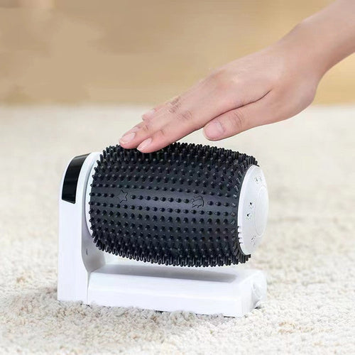 Automatic Cat Self-Groomer Corner Brush — USB Rechargeable Wall-Mount