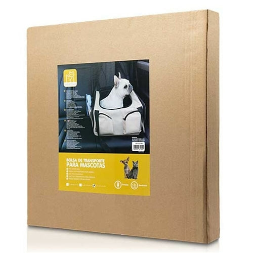 Pet Handbag Carrier — Stylish Tote for Cats & Small Dogs | Beige