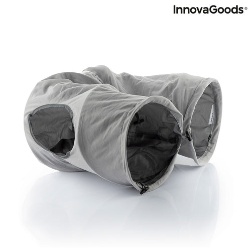 Collapsible Cat Tunnel Toy — 114 cm, 2 Observation Windows, Indoor & Outdoor