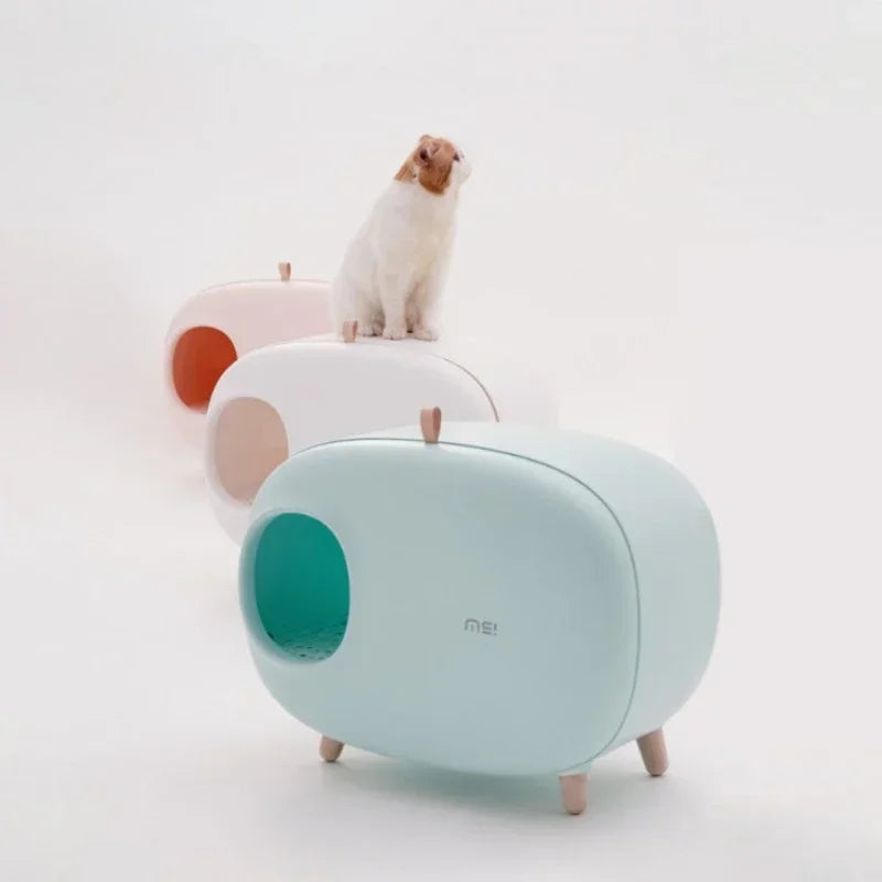 Mochi Fully Enclosed Cat Litter Box — 5 Colours