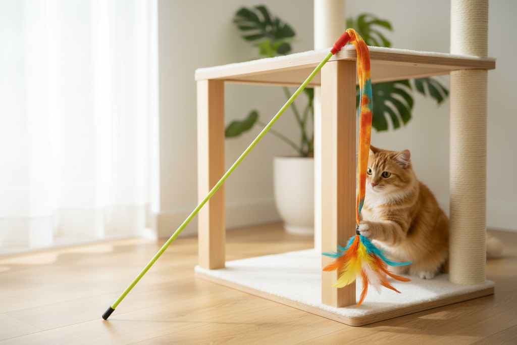 Cat wand Gloria Nashira Feathers product image
