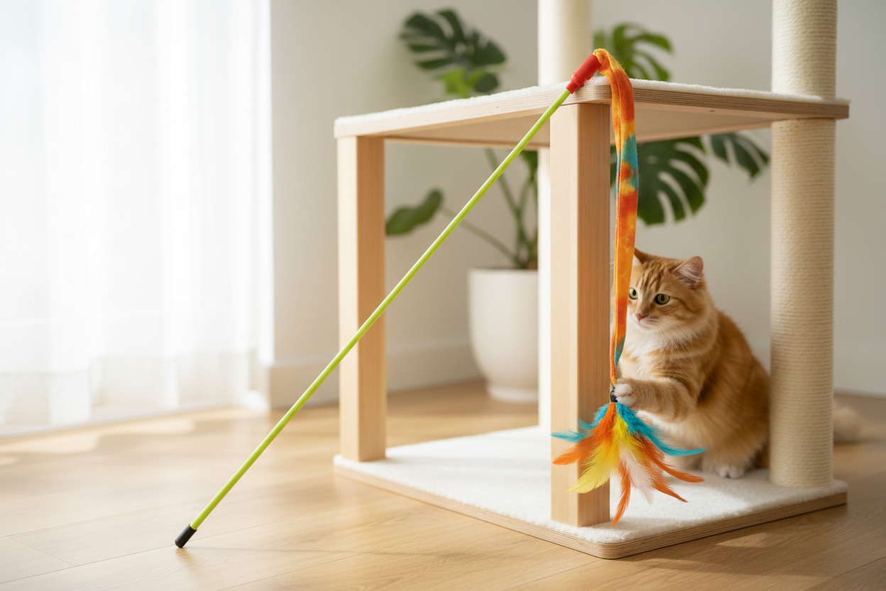 Cat wand Gloria Nashira Feathers product image