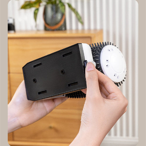 Automatic Cat Self-Groomer Corner Brush — USB Rechargeable Wall-Mount